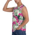 thumbnail image 3 of Daiia Orchids Flowers Printed Men's Tank Tops,Casual Soft Sleeveless Gym Muscle Shirts Bodybuilding Tee-XX-Large, 3 of 8