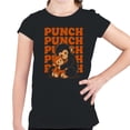 thumbnail image 2 of Smartprints Punch Monkey Hug Youth T-Shirt Black, Cotton, XS, 2 of 4