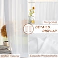 thumbnail image 2 of Sheer Curtain 63 Inch Length 2 Panels Light Filtering Window Curtain Farmhouse Western Sheer Voile Curtains Rod Pocket Window Treatment for Kitchen Living Room Cowboy Desert Horse Print Brown Beige, 2 of 2