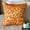 Orange, variant on Custom Cushion Cover, Pillowcase With Zipper, Designer Orange Shams, Beaded Leaf Tropical Theme Pillow Shams, 24x24 inch (60x60 cm) Pillow Shams, Square Silk Pillow Sham - Citrus