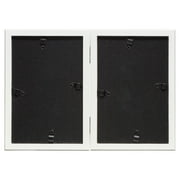 Mainstays – 4x6 Picture Frame – White 2 Photo Hinge Linear Program Tabletop Photo Frame