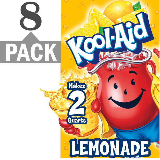 KoolAid Soft Drink Mix Lemonade Unsweetened, Caffeine Free 0.23 Oz