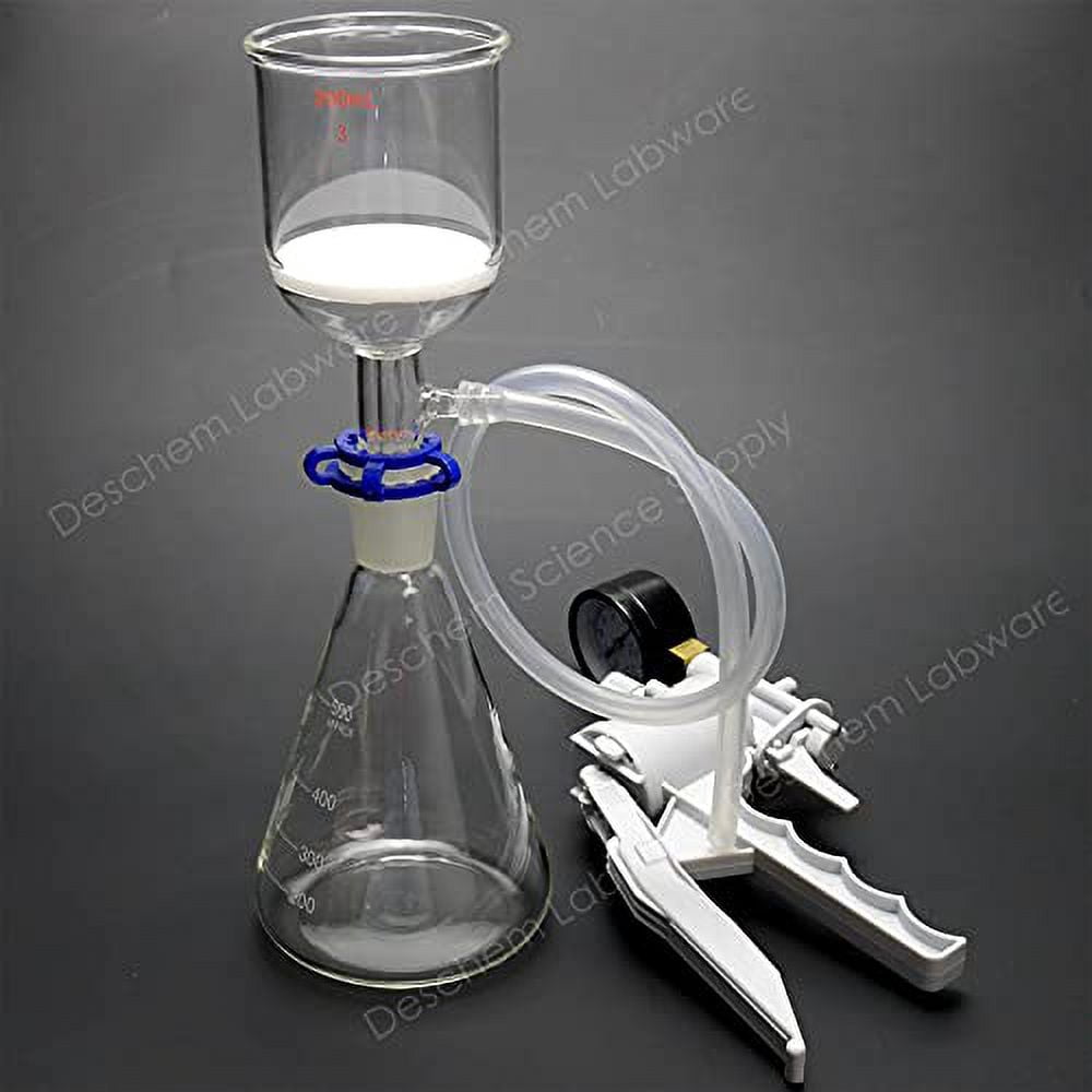 500ml,24/40,Suction Filtration Device,200ml Buchner Funnel,with Lab Vacuum Pump