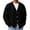 Black, variant on GSPCLAM Mens Cardigan Sweaters Button Down Waffle Relaxed Sweater Winter Solid Color Long Sleeve Casual Sweater White M