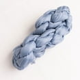 thumbnail image 2 of BalsaCircle 5 Dusty Blue Crinkled Sheer Organza Chair Sashes Wedding Party Events Reception Home Decorations Supplies, 2 of 8