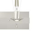 thumbnail image 3 of Hunter - Perch Point 2-light Brushed Nickel, Small Vanity Light, Dimmable, Casual Style, for Bedrooms, Dining, Living Rooms - 19431, 3 of 6