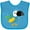 Turquoise, variant on Inktastic Colorful Parrot, Tropical Parrot, Cute Parrot Boys or Girls Baby Bib