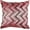 Burgundy, variant on Violet Linen Fantasy Modern Zig Zag Chevron Pattern, Polyester Jacquard, Burgundy, 18 Inch x 18 Inch, Decorative Throw Pillow Cover