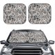 thumbnail image 2 of Balery Leopard And Zebra Parasol para parabrisas de coche de 2 piezas | Parasol plegable para parabrisas delantero de coche para la mayoría de sedanes-Small, 2 of 6