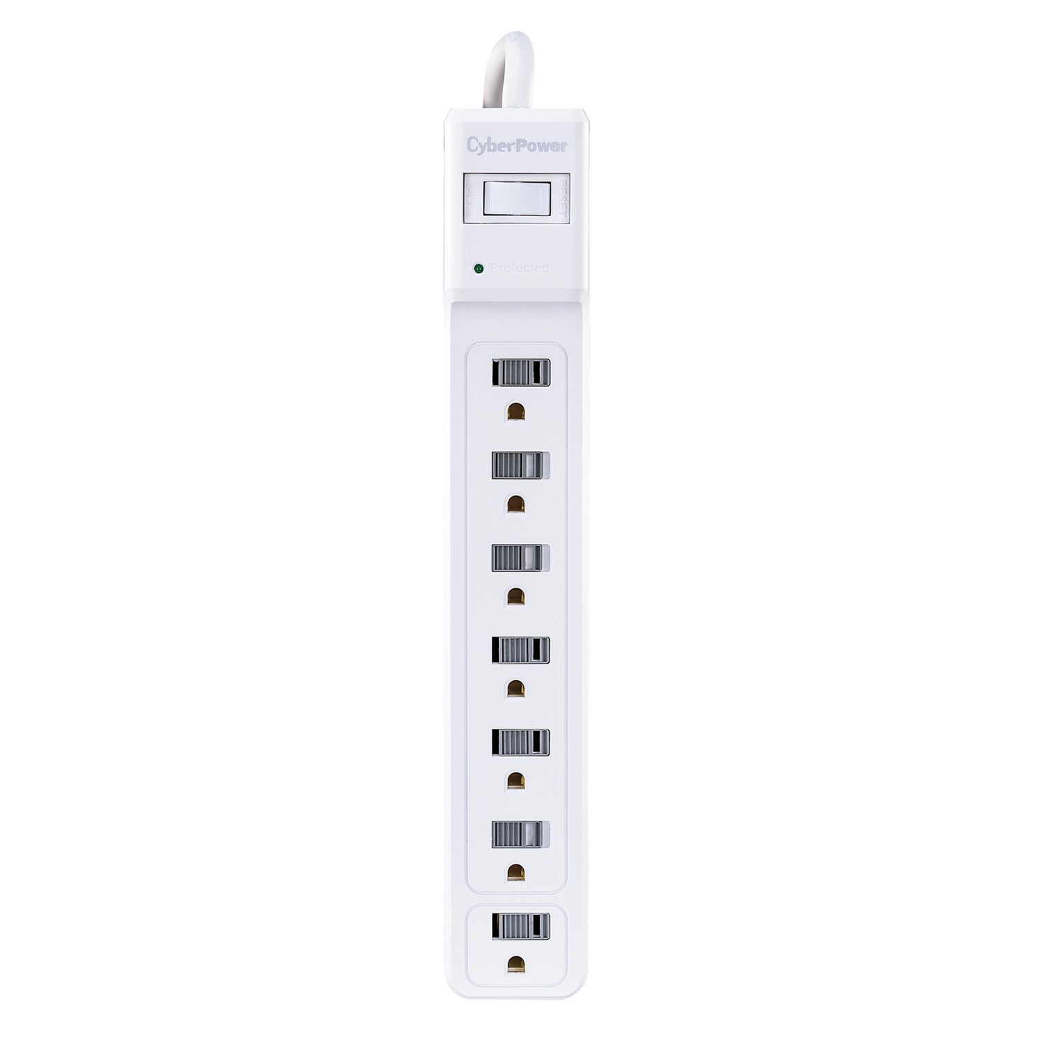CyberPower B704 Essential Series B704 7-Outlet Power Strip Surge Protector