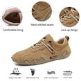 thumbnail image 2 of Women's Walking Shoes Retro Fashion Casual Shoes Outdoor Non-slip Sneakers Comfortable Lightweight Loafers Brown 7 US, 2 of 7