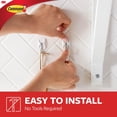 thumbnail image 4 of Wall Hooks Command Small Wire Toggle, 28 unidades, color blanco con 32 tiras, 4 of 9