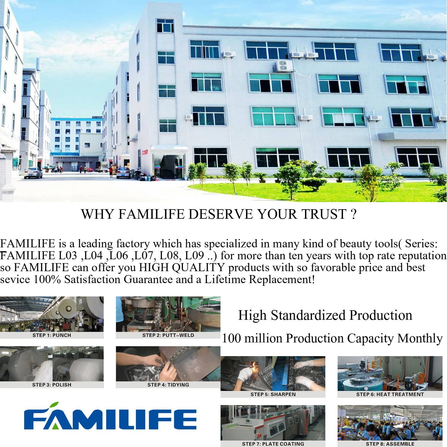 familife l01 stainless steel 11 in 1 manicure set