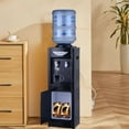 thumbnail image 4 of Water Cooler Dispenser, Hot&Cool Top Loading Water Dispenser 5 Gallons Water Coolers with Child Safety Lock Removable Drip Tray & Storage Cabinet(Black), 4 of 8