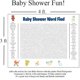 thumbnail image 2 of Juego de pared con póster de búsqueda para baby shower con 50 palabras para revelar el sexo Rkxzt, 2 of 9