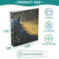 thumbnail image 5 of Wolf and Moon 3 Ring Binders 1.5 inch Hardcover File Folders with Interior Pockets A4 Size Organizer for School Office Hospital Set of 2, 5 of 8