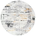 thumbnail image 2 of SAFAVIEH Amelia Lalit Abstract Area Rug, Gray/Gold, 5' x 5' Round, 2 of 10