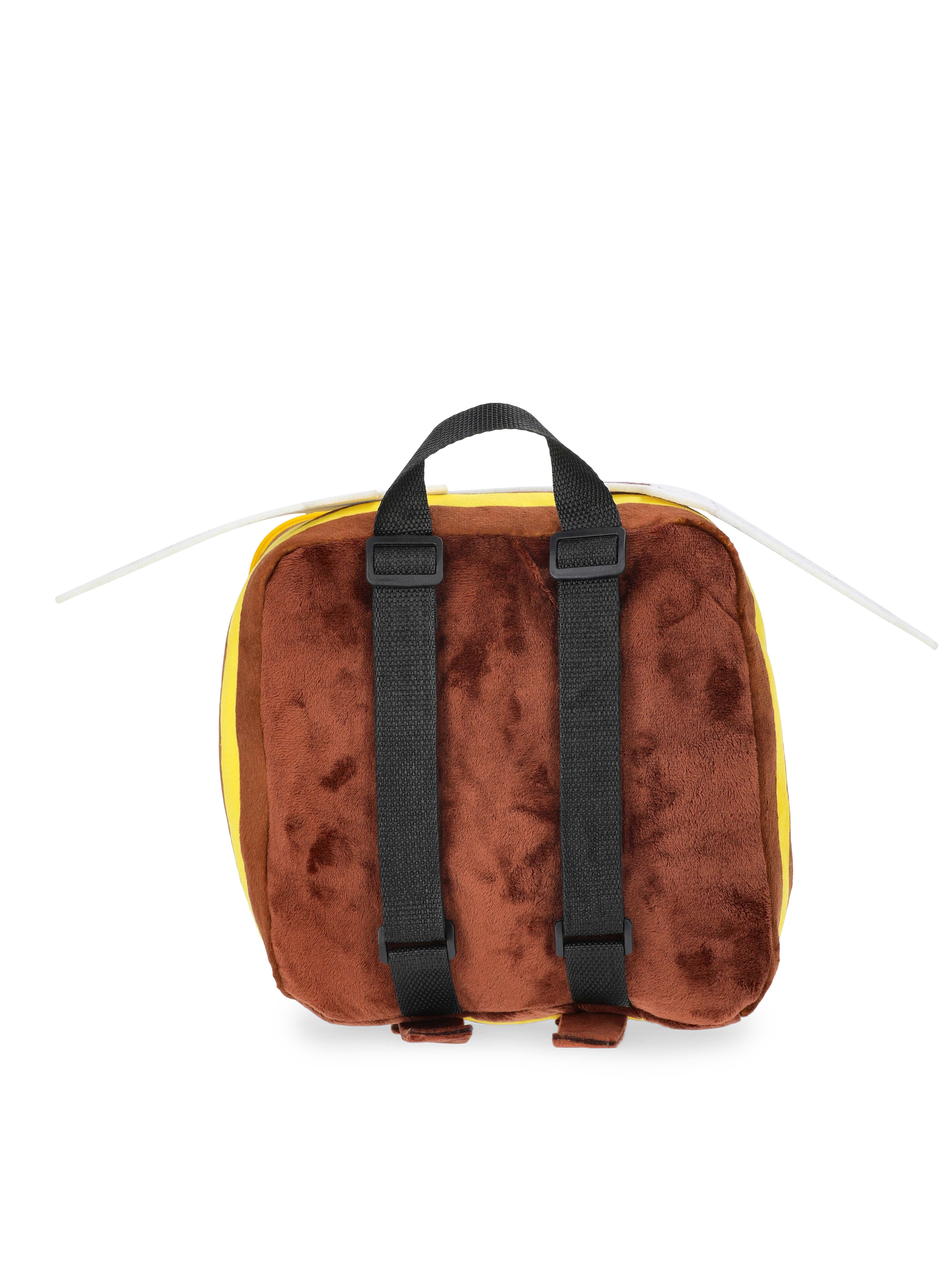 Minecraft Boys Bee Plush Backpack, 12.5" Yellow
