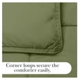 thumbnail image 6 of Twin Comforters, Oversized Bedding, Down-Alternative Sage Green Comforter/Bedspread Twin Size, Fluffy Comforter, Easy Care, Pet Hair Resistant Bedding, Sage Green, 6 of 9