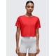 thumbnail image 2 of Remera CRZ YOGA Crop Manga Corta con Espalda Abierta Roja Talle Grande, 2 of 7