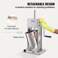 thumbnail image 6 of VEVOR Sausage Stuffer 7LBS/3L Capacity Homemade Sausage Maker Stainless Steel, 6 of 11