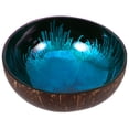 thumbnail image 1 of SHISUYAN Blue Coconut Shell Bowl for Storage Use Environmental Friendly and Unique with Various Patterns on Inner Wall 5.9 Inches, 1 of 8