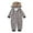 Gray-Baby, variant on Odeerbi Christmas Onesie Pajamas for Family Holiday Sleep Jumpsuit Long Sleeve Family Christmas Pajamas Matching Sets Mom Fashion Lattice Print Plush Jumpsuit Sleepwear PJs Set Gray