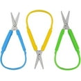thumbnail image 1 of YVE Mini Squeeze Scissors, Lefty Support Loop Scissors for Toddlers，5 Inch Adaptive Design Preschool Training Scissors (3, Blue+Yellow+Green)-0870, 1 of 5