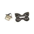thumbnail image 4 of Candados de bolsa Unique Bargains con forma de mariposa, cierre de giro de aleación de zinc para hacer bolsas de bricolaje, latón, 2 piezas, 4 of 4