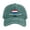 Green, variant on Netherlands Flag Graphic Soccer Fan Baseball Cap Retro Washable Denim Adjustable Sun Hat for Women Men