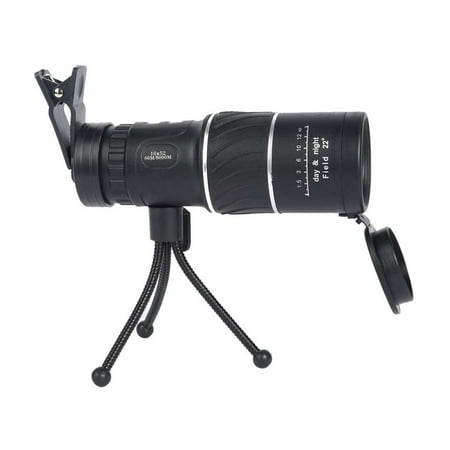 Reayehane Telescope Long Telephoto Lens 16X52 High Power Monocular Telescope Watching Spotting Upgrade Handheld Binoculars Tourism Camping Hiking Outdoor Accessories (Black )