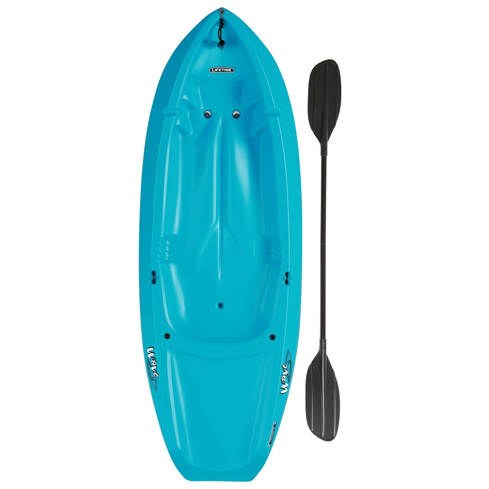 Lifetime Wave Youth Kayak with Paddle, Glacier Blue
