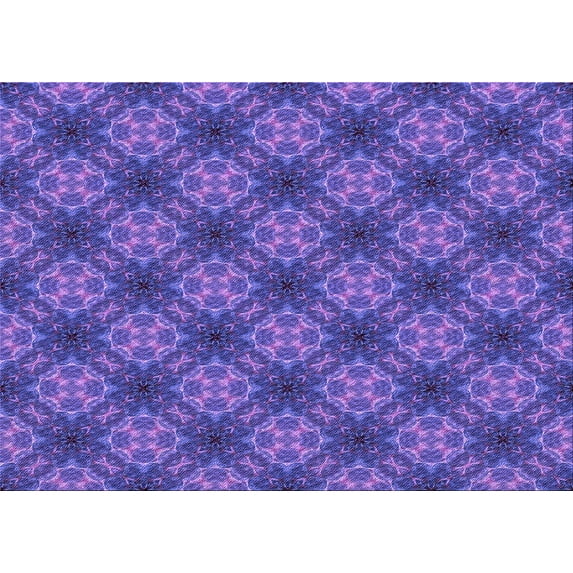 Ahgly Company Machine Washable Indoor Rectangle Transitional Purple Amethyst Purple Area Rugs, 3' x 5'
