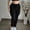 Black women cargo pants with pockets a1, variant on Cagogo Women's Cargo Pants with Pockets Elastic Waist Slim Casual Workwear Long Trousers for Party Travel Outdoor Hiking, Khaki XL