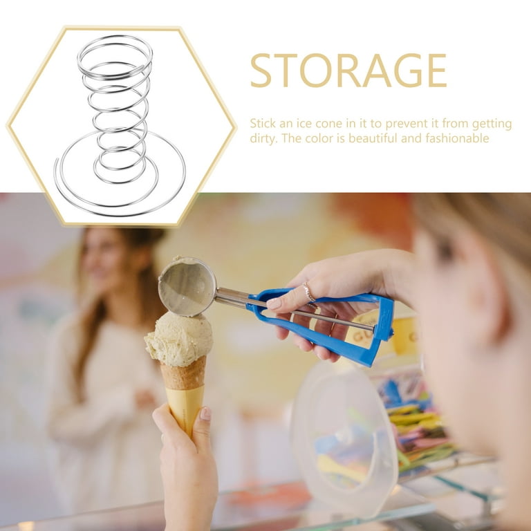 Ice-Cream Cone Holder; stainless steel