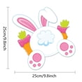 thumbnail image 4 of Viflosae Garden Fence Fence Easter Yard Plug Outdoor Fence Decorative Ground Stake Peeping Rabbit Garden Lawn Decor Whimsical Bunny Ornament Spring Accent Random Color, 4 of 9