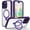 Darkpurple, variant on Magnetic Stand for iPhone 16 Pro Case [Fit for Magsafe] [Built-in 9H Tempered Glass Screen Protector] Full-Body Shockproof Military-Grade Protective Case, for iPhone 16 Pro, Clear