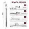 thumbnail image 3 of VELURISS Dermaplane Razor for Women and Men, Metal Facial Hair And Eyebrow Trimmer with 12 Replacement Blades, 3 of 5
