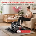 thumbnail image 6 of Pooboo Foot Pedal Exerciser Under Desk Elliptical Machine Seated Pedal Exerciser Mini Portable Leg Exercise Equipment for Seniors & Adults Weight up to 280LBS, 6 of 9