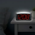 Mainstays Digital Alarm Clock with Jumbo Nightlight, 1.8" Red LED