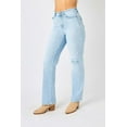 thumbnail image 3 of Judy Blue Full Size High Waist Distressed Straight Jeans, 3 of 9