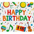 thumbnail image 4 of Colorful Music Themed Happy Birthday Banner Background Party Supplies Photography Props Decorations for Birthday Party Kids Celebration Event Photo Booth Decor, 4 of 7