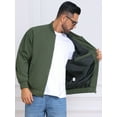thumbnail image 7 of DARING DIVA Casual Stylish Lightweight Full Zip Up Bomber Jacket 2XL Green, 7 of 7