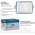 thumbnail image 2 of Foldable Storage Bins Beach Cute Kangaroo Fabric Storage Baskets Collapsible Decorative Baskets Closet Organizer Bins with PU Handles for Shelves Home Closet Bedroom Living Room-2Pack Decor Gifts, 2 of 7