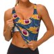 thumbnail image 3 of Balery Burning Rugby Balls Sujetadores deportivos con espalda cruzada para mujer, acolchados, sin costuras, de alto impacto, ideales para yoga, gimnasio, entrenamiento y fitness.-X-Large, 3 of 8