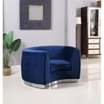thumbnail image 2 of Meridian Furniture Julian Navy Velvet Chair, 2 of 8