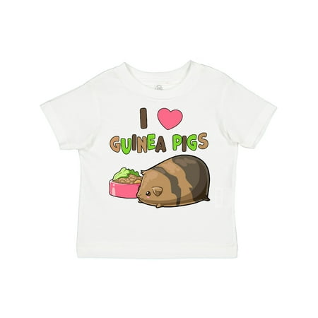 

Inktastic I Love Guinea Pigs Gift Toddler Boy or Toddler Girl T-Shirt