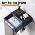 thumbnail image 4 of Dispensador de toallitas desechables, organizador de montaje en pared para baño con construcción de acero inoxidable, resistente al agua y a altas temperaturas para un fácil acceso a los productos de, 4 of 5