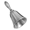 thumbnail image 2 of Metal Bell for Bar Restaurant Hand Bell Call Bell Desktop Zinc Alloy Bell, 2 of 9