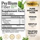 thumbnail image 2 of Suplemento de fibra de cáscara de psyllium Nature's Nutrition 1500 mg, 2 of 9